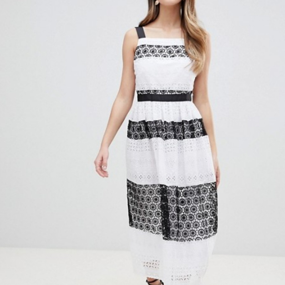 Nwt Asos lace midi dress